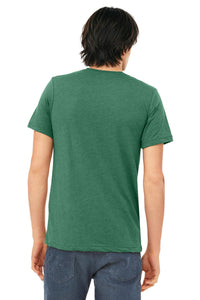 BELLA+CANVAS  Unisex Triblend Short Sleeve Tee - Grass Green Triblend Back