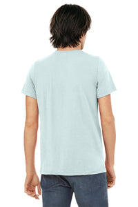 BELLA+CANVAS  Unisex Triblend Short Sleeve Tee - Ice Blue Triblend Back