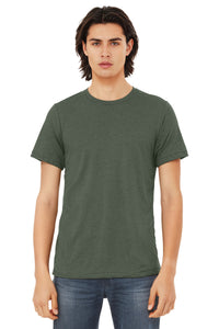 BELLA+CANVAS  Unisex Triblend Short Sleeve Tee - Military Green Triblend