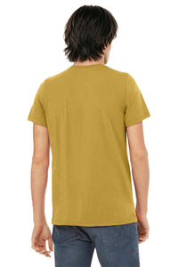 BELLA+CANVAS  Unisex Triblend Short Sleeve Tee - Mustard Triblend Back