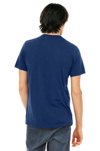 BELLA+CANVAS  Unisex Triblend Short Sleeve Tee - Navy Triblend Back