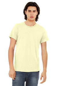 BELLA+CANVAS  Unisex Triblend Short Sleeve Tee - Pale Yellow Triblend