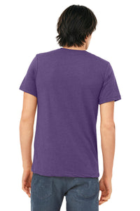 BELLA+CANVAS  Unisex Triblend Short Sleeve Tee - Purple Triblend Back