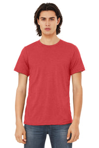 BELLA+CANVAS  Unisex Triblend Short Sleeve Tee - Red Triblend