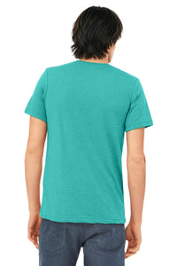 BELLA+CANVAS  Unisex Triblend Short Sleeve Tee - Sea Green Triblend Back