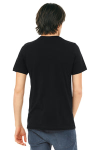 BELLA+CANVAS  Unisex Triblend Short Sleeve Tee - Solid Black Triblend Back