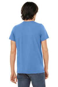 BELLA+CANVAS  Unisex Triblend Short Sleeve Tee - Solid Carolina Blue Triblend Back