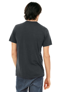 BELLA+CANVAS  Unisex Triblend Short Sleeve Tee - Solid Dark Grey Triblend Back
