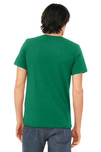 BELLA+CANVAS  Unisex Triblend Short Sleeve Tee - Solid Kelly Triblend Back