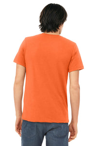 BELLA+CANVAS  Unisex Triblend Short Sleeve Tee - Solid Orange Triblend Back