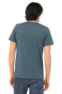 BELLA+CANVAS  Unisex Triblend Short Sleeve Tee - Solid Slate Triblend Back