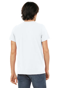 BELLA+CANVAS  Unisex Triblend Short Sleeve Tee - Solid White Triblend Back