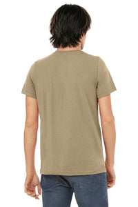BELLA+CANVAS  Unisex Triblend Short Sleeve Tee - Tan Triblend Back