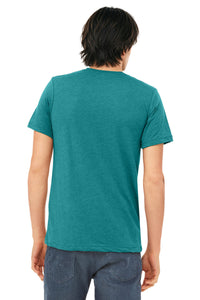 BELLA+CANVAS  Unisex Triblend Short Sleeve Tee - Teal Triblend Back