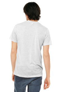 BELLA+CANVAS  Unisex Triblend Short Sleeve Tee - White Fleck Triblend Back