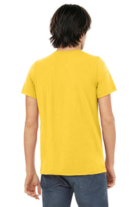 BELLA+CANVAS  Unisex Triblend Short Sleeve Tee - Yellow Gold Triblend Back