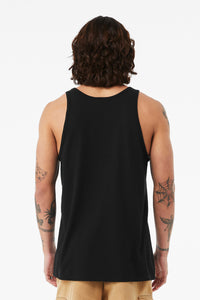 BELLA+CANVAS Unisex Heather CVC Tank BC3480CVC - Solid Black Blend Back