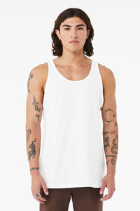BELLA+CANVAS Unisex Heather CVC Tank BC3480CVC - Solid White Blend