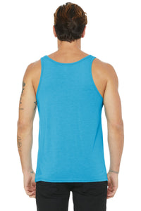 BELLA+CANVAS  Unisex Jersey Tank - Aqua Triblend Back