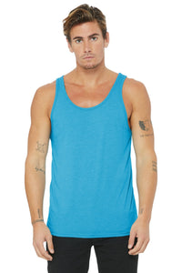 BELLA+CANVAS  Unisex Jersey Tank - Aqua Triblend