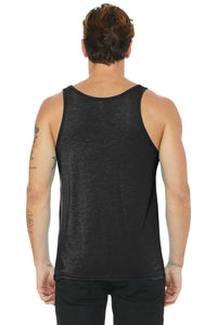 BELLA+CANVAS  Unisex Jersey Tank - Charcoal-Black Triblend Back