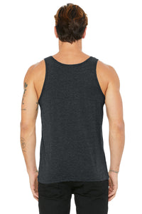 BELLA+CANVAS  Unisex Jersey Tank - Dark Grey Heather Back