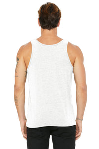 BELLA+CANVAS  Unisex Jersey Tank - White Fleck Triblend Back
