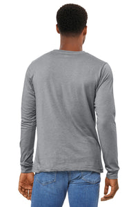 BELLA+CANVAS Unisex Heather CVC Long Sleeve Tee BC3501CVC - Athletic Heather Back