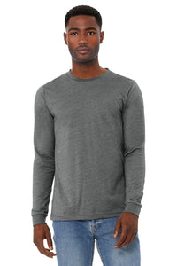 BELLA+CANVAS Unisex Heather CVC Long Sleeve Tee BC3501CVC - Deep Heather
