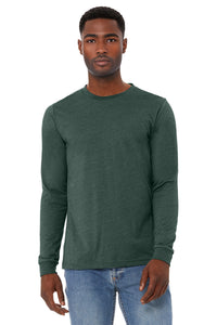 BELLA+CANVAS Unisex Heather CVC Long Sleeve Tee BC3501CVC - Heather Forest
