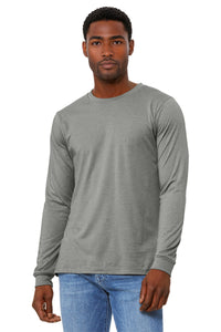 BELLA+CANVAS Unisex Heather CVC Long Sleeve Tee BC3501CVC - Heather Stone