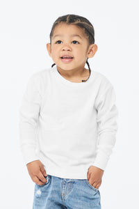 BELLA+CANVAS Toddler Jersey Long Sleeve Tee BC3501T - White
