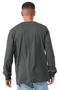 BELLA+CANVAS  Unisex Jersey Long Sleeve Tee - Asphalt Back