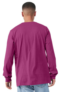 BELLA+CANVAS  Unisex Jersey Long Sleeve Tee - Berry Back