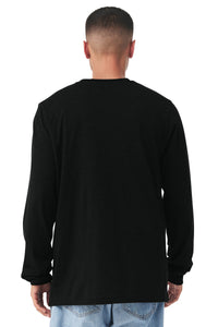 BELLA+CANVAS  Unisex Jersey Long Sleeve Tee - Black Back