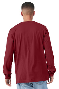 BELLA+CANVAS  Unisex Jersey Long Sleeve Tee - Cardinal Back