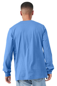 BELLA+CANVAS  Unisex Jersey Long Sleeve Tee - Carolina Blue Back
