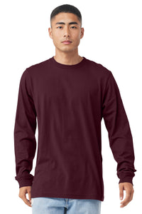 BELLA+CANVAS  Unisex Jersey Long Sleeve Tee - Maroon
