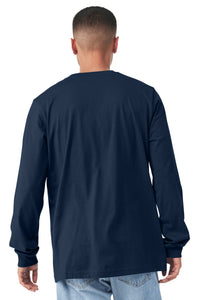 BELLA+CANVAS  Unisex Jersey Long Sleeve Tee - Navy Back