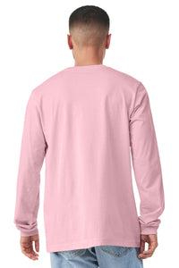 BELLA+CANVAS  Unisex Jersey Long Sleeve Tee - Pink Back