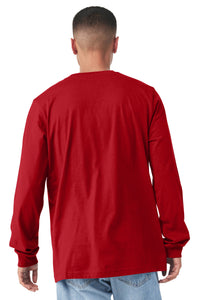 BELLA+CANVAS  Unisex Jersey Long Sleeve Tee - Red Back