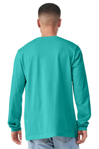 BELLA+CANVAS  Unisex Jersey Long Sleeve Tee - Teal Back