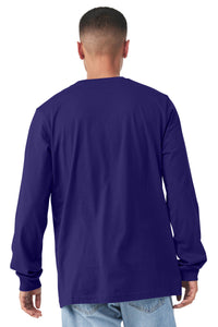 BELLA+CANVAS  Unisex Jersey Long Sleeve Tee - Team Purple Back
