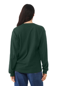 BELLA+CANVAS Unisex 6-Ounce Heavyweight Long Sleeve Tee BC3511 - Forest Back