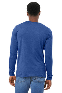 BELLA+CANVAS Unisex Triblend Long Sleeve Tee BC3513 - Blue Triblend Back