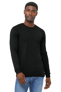 BELLA+CANVAS Unisex Triblend Long Sleeve Tee BC3513 - Charcoal-Black Triblend