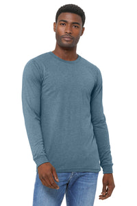 BELLA+CANVAS Unisex Triblend Long Sleeve Tee BC3513 - Denim Triblend