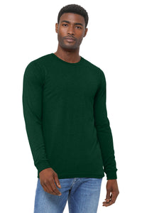 BELLA+CANVAS Unisex Triblend Long Sleeve Tee BC3513 - Emerald Triblend