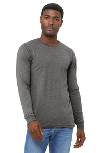 BELLA+CANVAS Unisex Triblend Long Sleeve Tee BC3513 - Grey Triblend