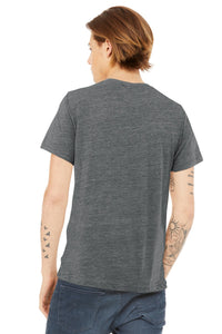 BELLA+CANVAS  Unisex Poly-Cotton Short Sleeve Tee - Asphalt Slub Back